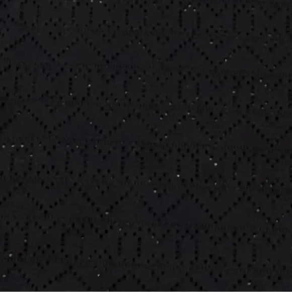 Ya Los Angeles black top with fringe-cut out pattern-worn once-size M - Picture 3 of 5